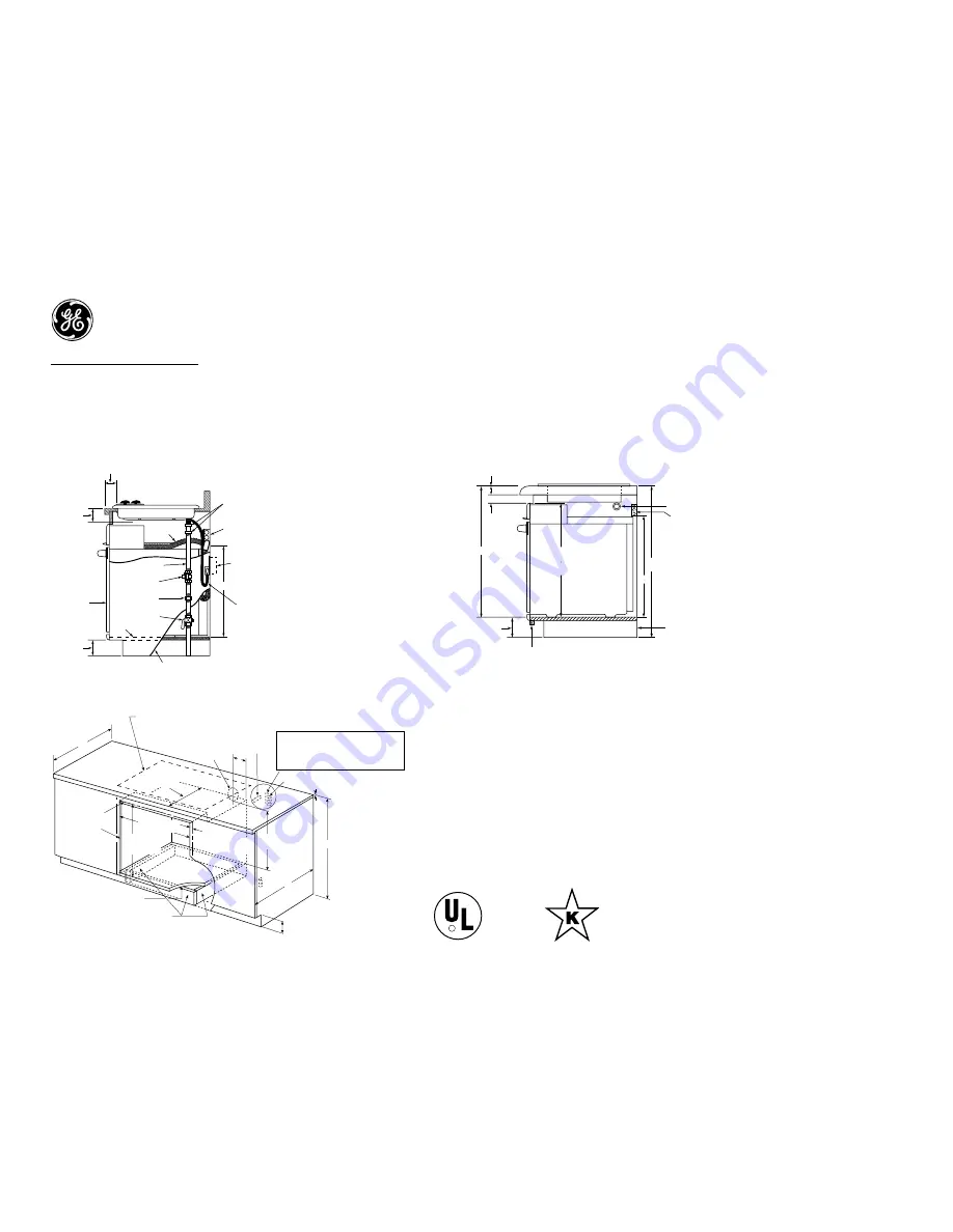 GE JTP25SHSS Dimensions And Installation Information Download Page 2