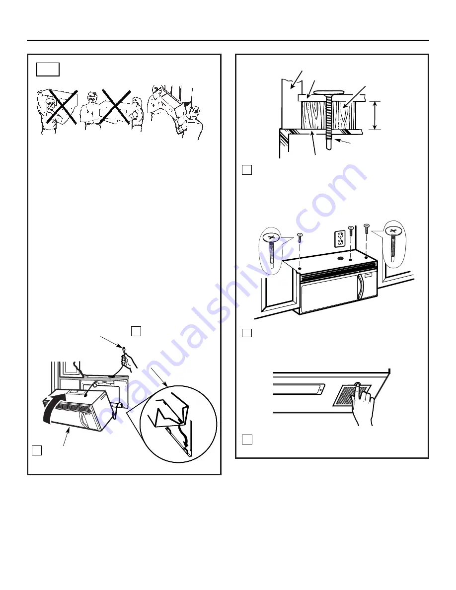 GE JVM1600 Series Installation Instructions Manual Download Page 18