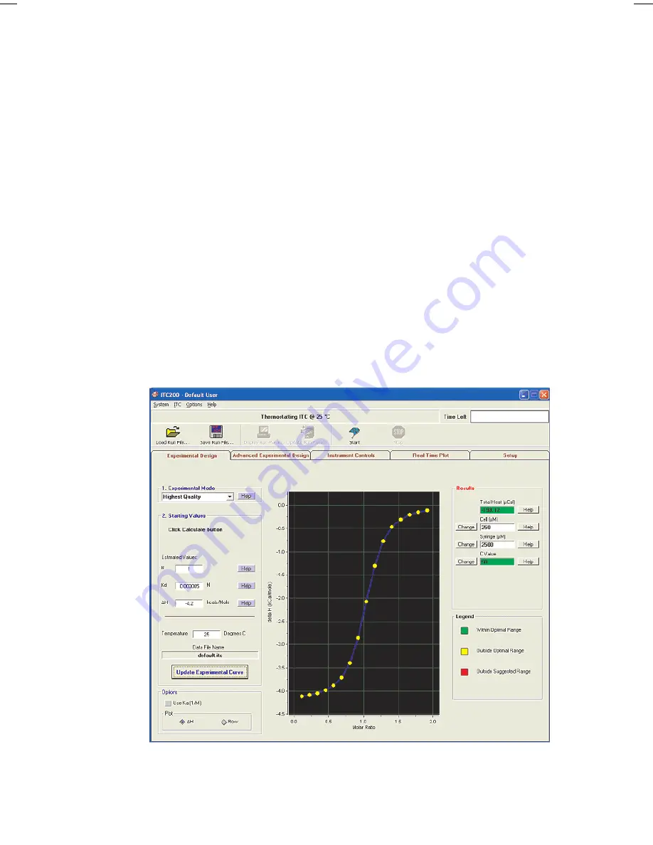 GE MicroCal iTC200 Operating Instructions Manual Download Page 44