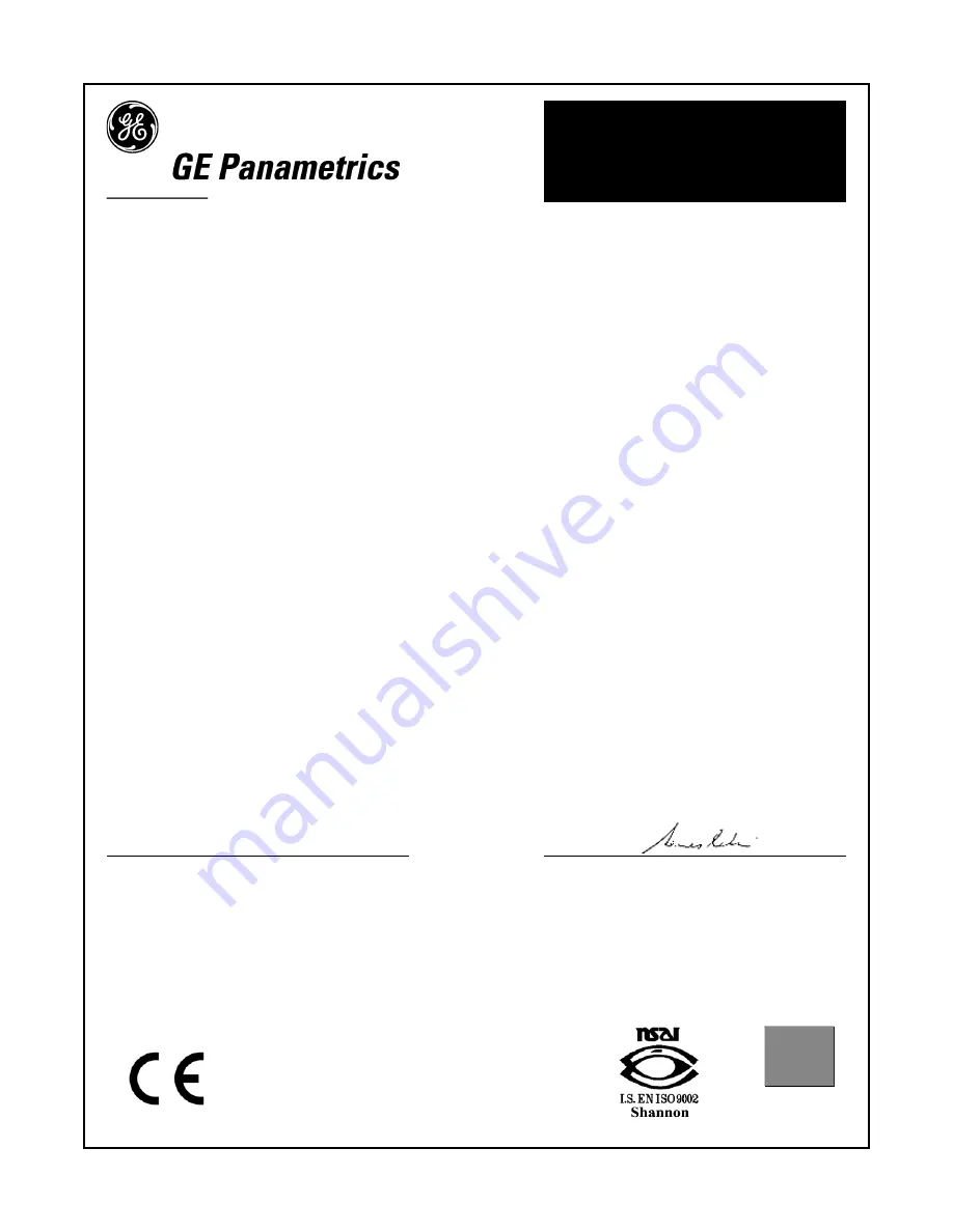 GE Moisture Image 1 Series Service Manual Download Page 102