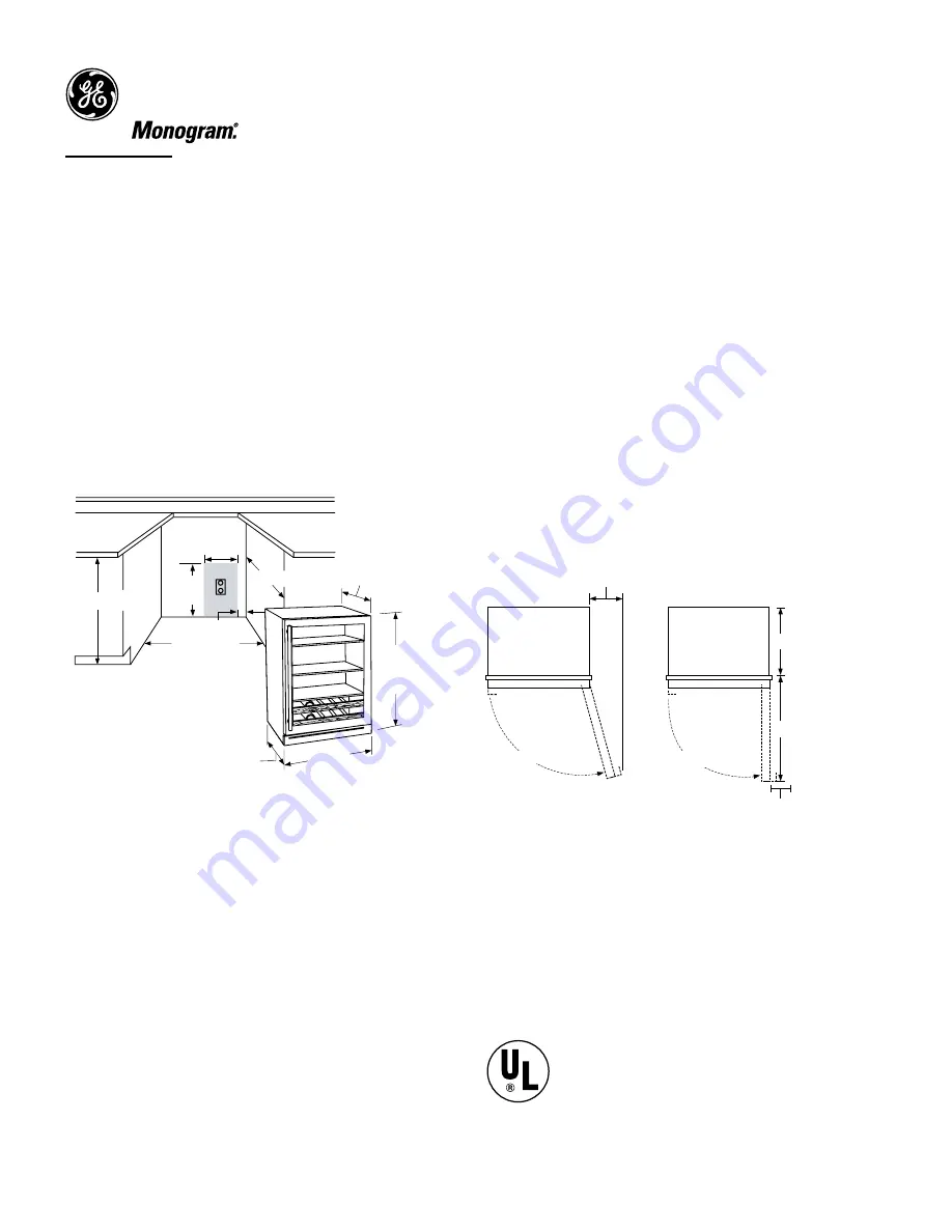 GE Monogram ZDBI240WII Datasheet Download Page 1