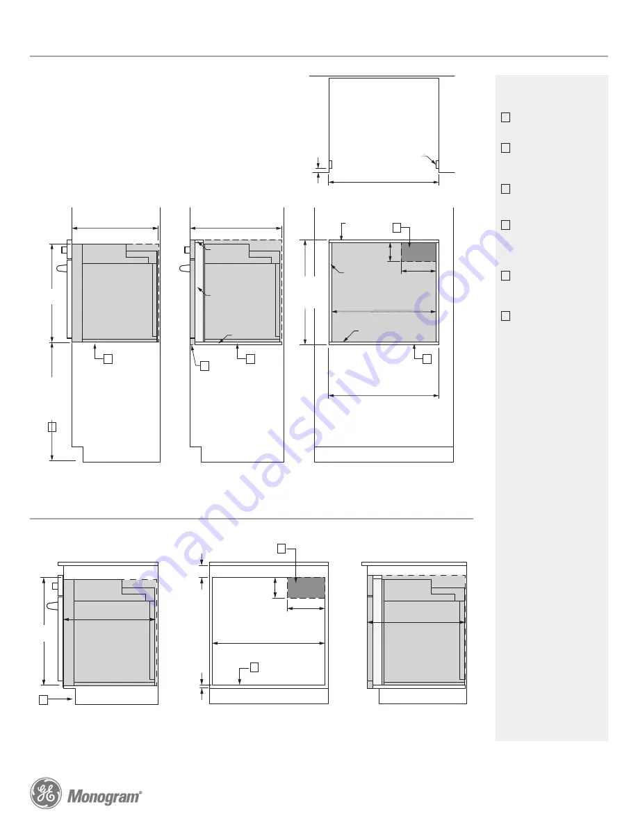 GE Monogram ZET1PHSS Dimensions Download Page 2