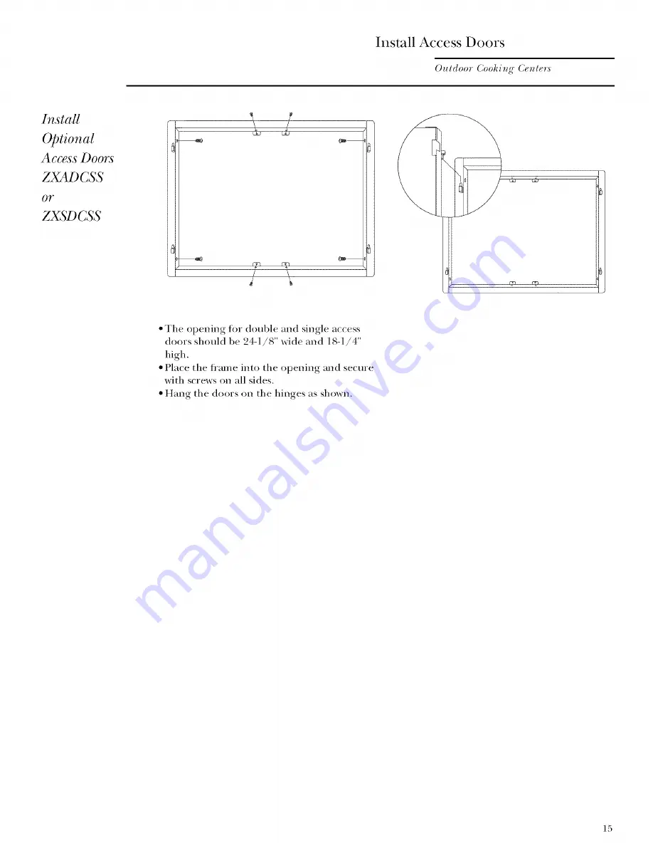 GE Monogram ZGG27L20 Installation Instructions Manual Download Page 15