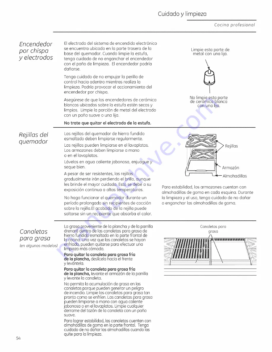 GE Monogram ZGU364NRP4SS Скачать руководство пользователя страница 54