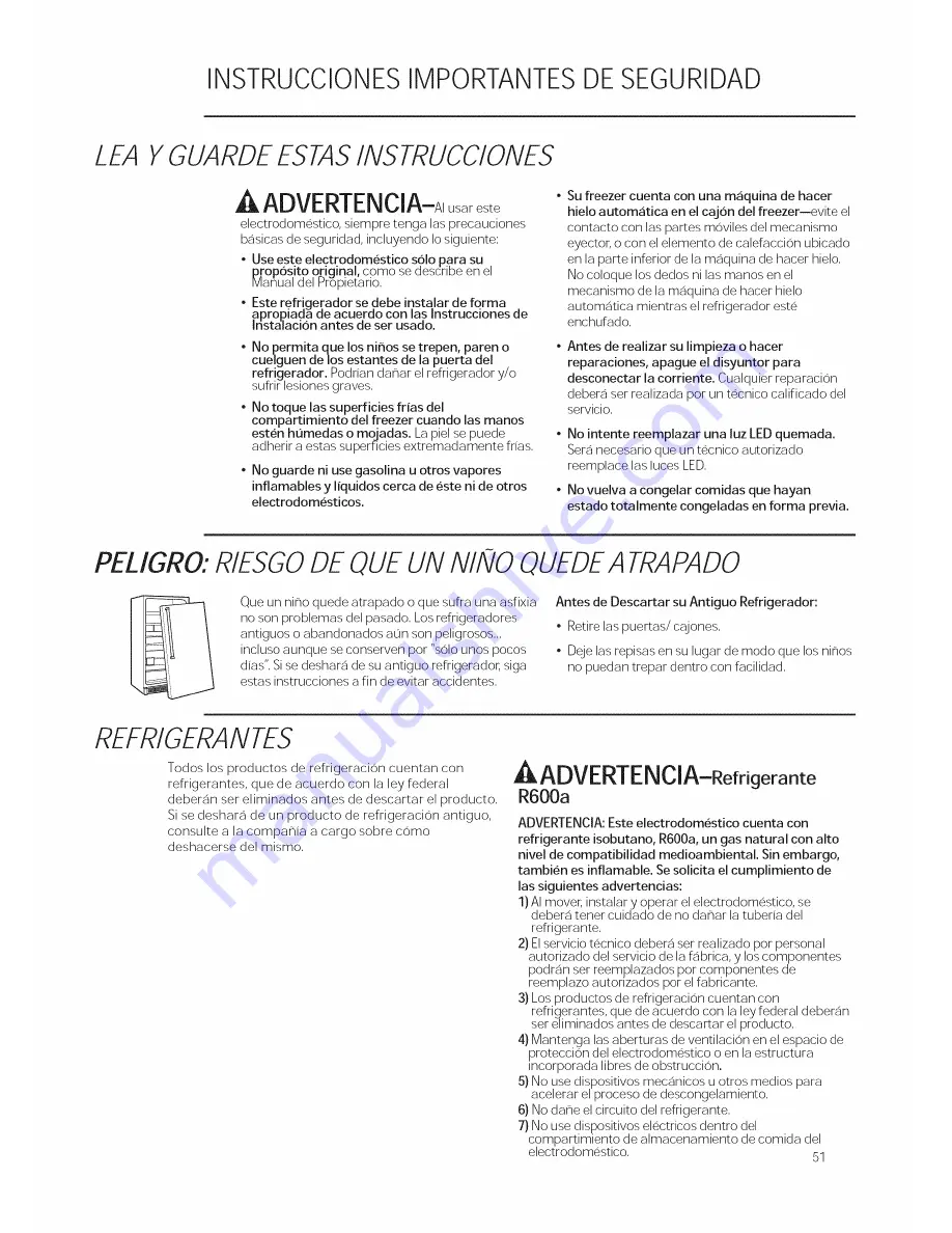 GE Monogram ZIC30GNZAII Owner'S Manual Download Page 51