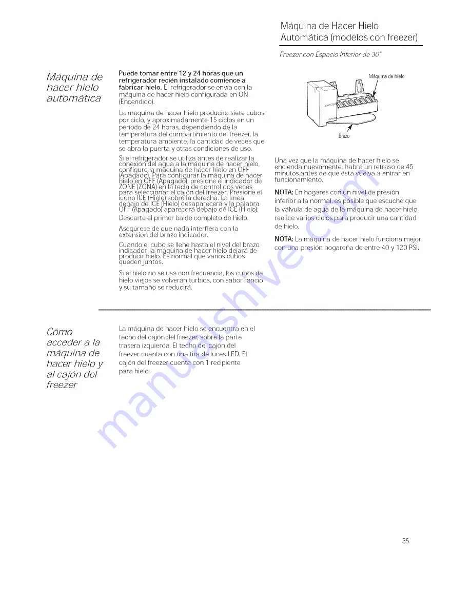 GE Monogram ZIC30GNZAII Скачать руководство пользователя страница 55