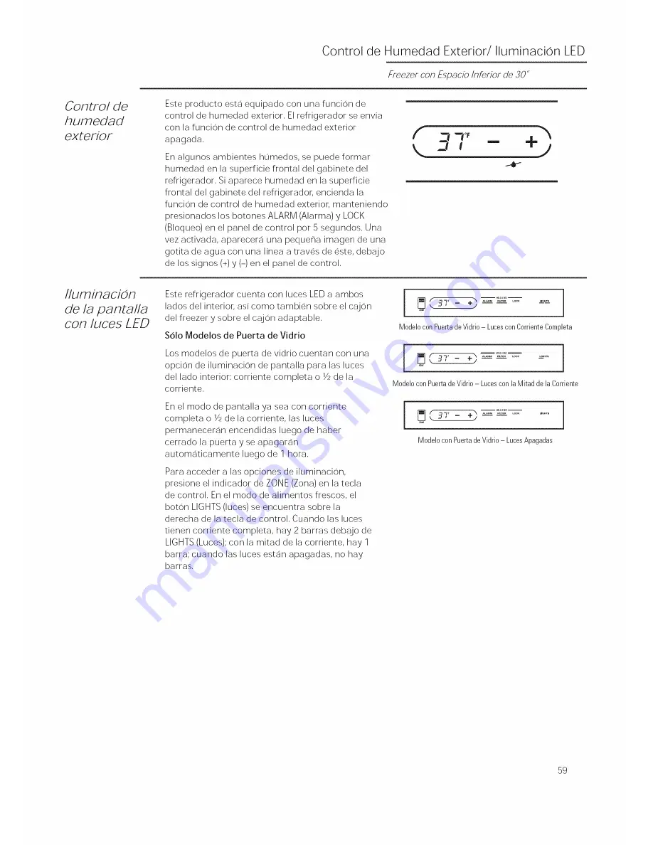 GE Monogram ZIC30GNZAII Owner'S Manual Download Page 59