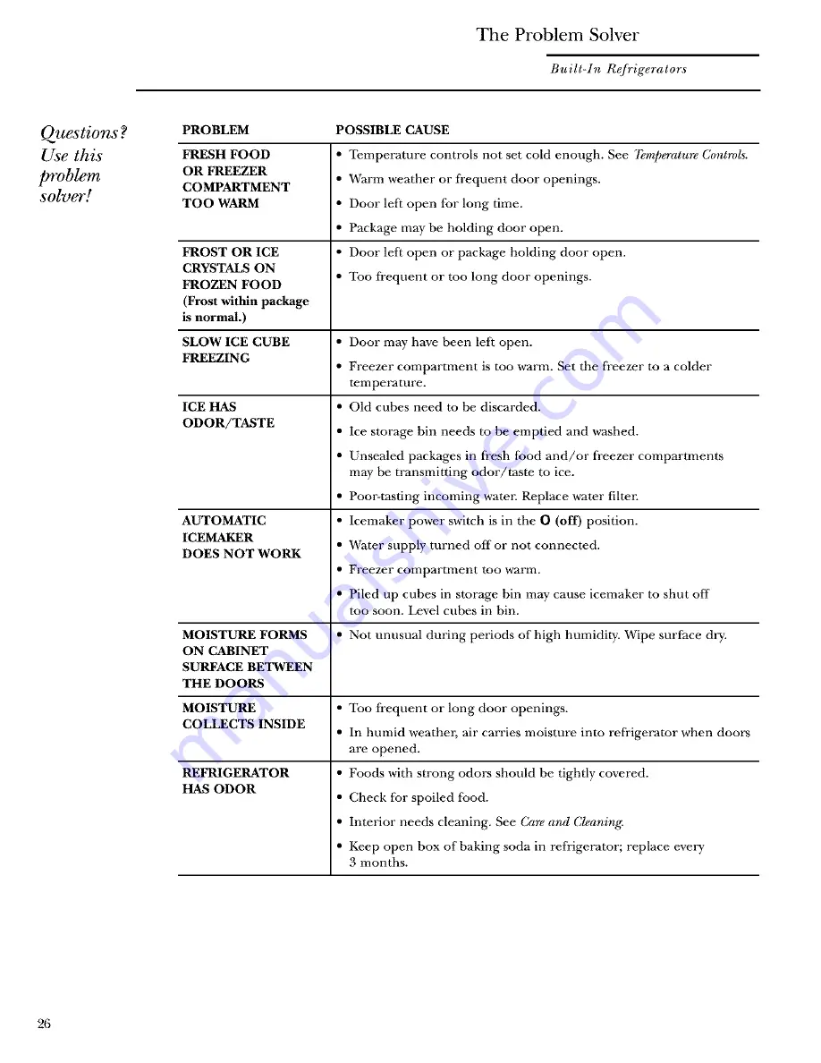 GE Monogram ZIS360NMC Owner'S Manual Download Page 26