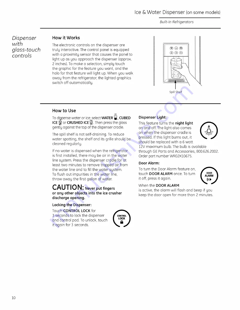 GE Monogram ZISP420DXASS Owner'S Manual Download Page 10