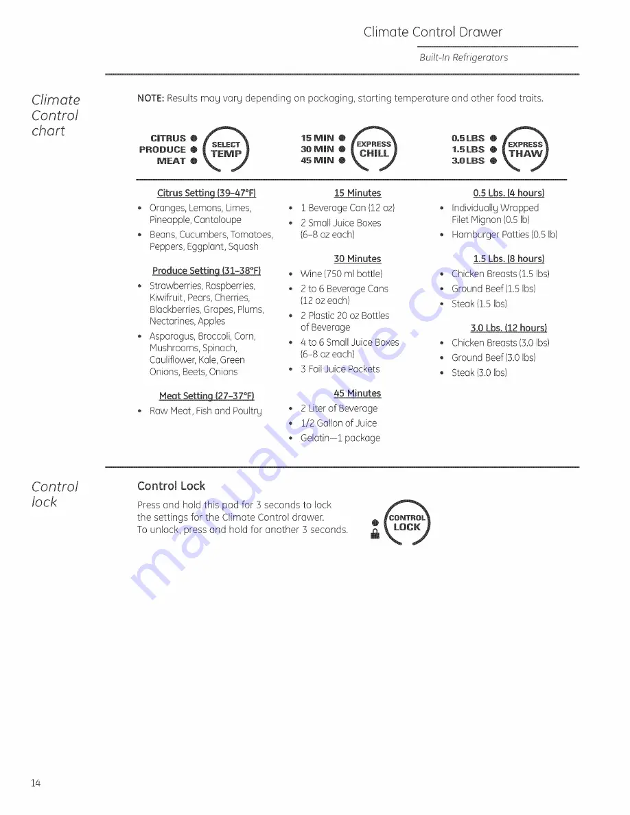 GE Monogram ZISP420DXSS Скачать руководство пользователя страница 14