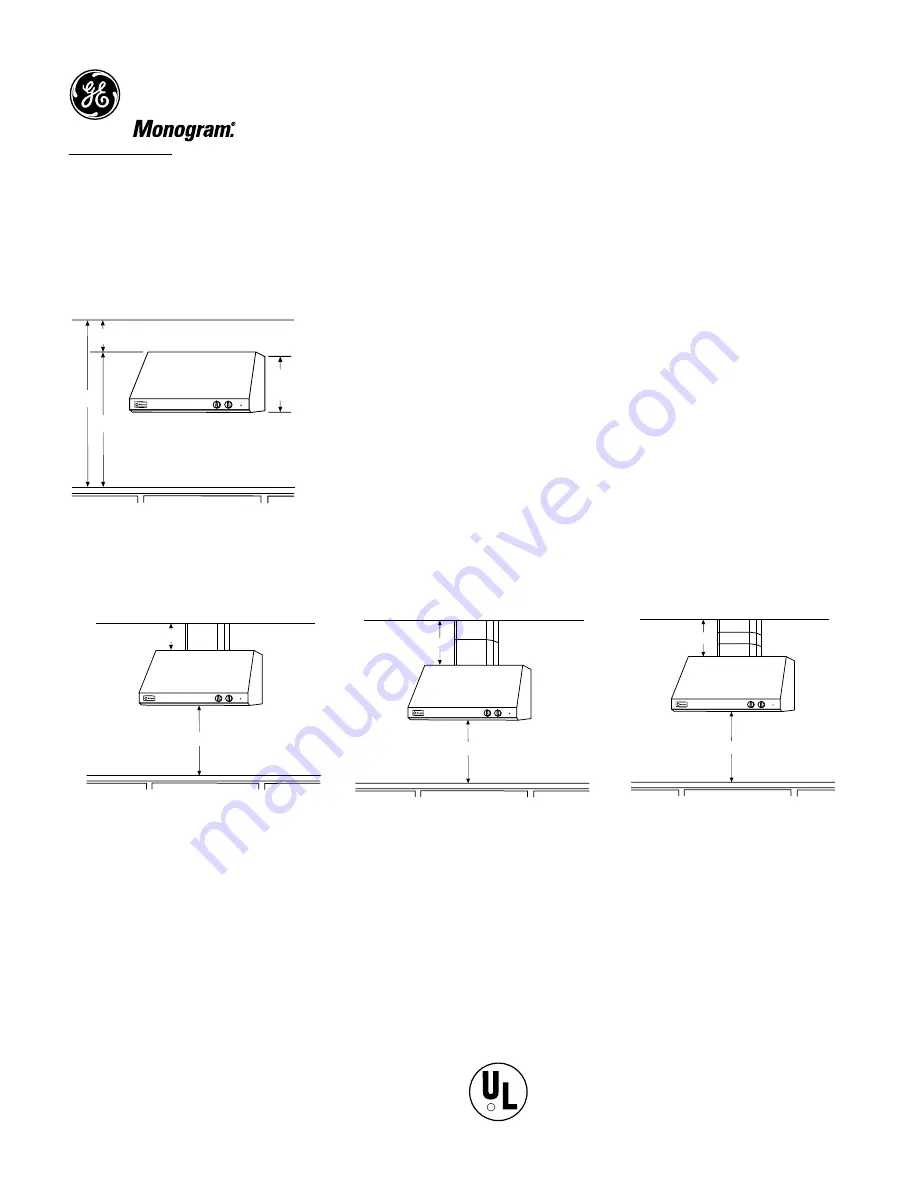 GE Monogram ZV36SSFSS Dimensions And Specifications Download Page 3