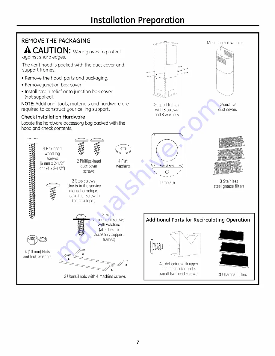 GE Monogram ZV850 Installation Instructions Manual Download Page 7