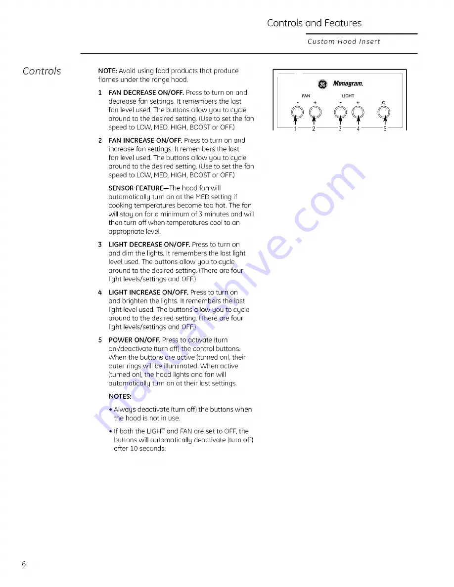 GE Monogram ZVC30LSS Скачать руководство пользователя страница 6