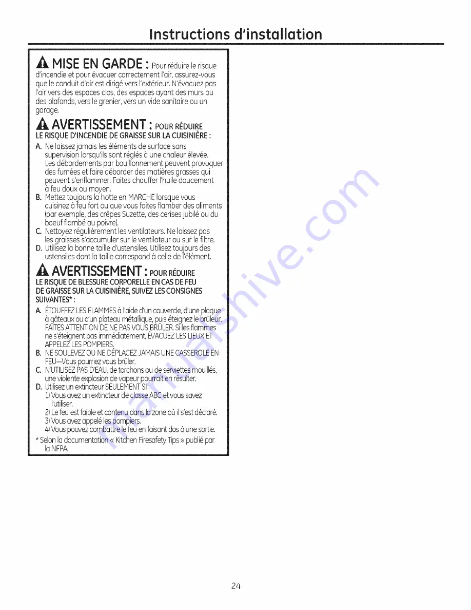 GE Monogram ZVC42L1SS Installation Instructions Manual Download Page 24