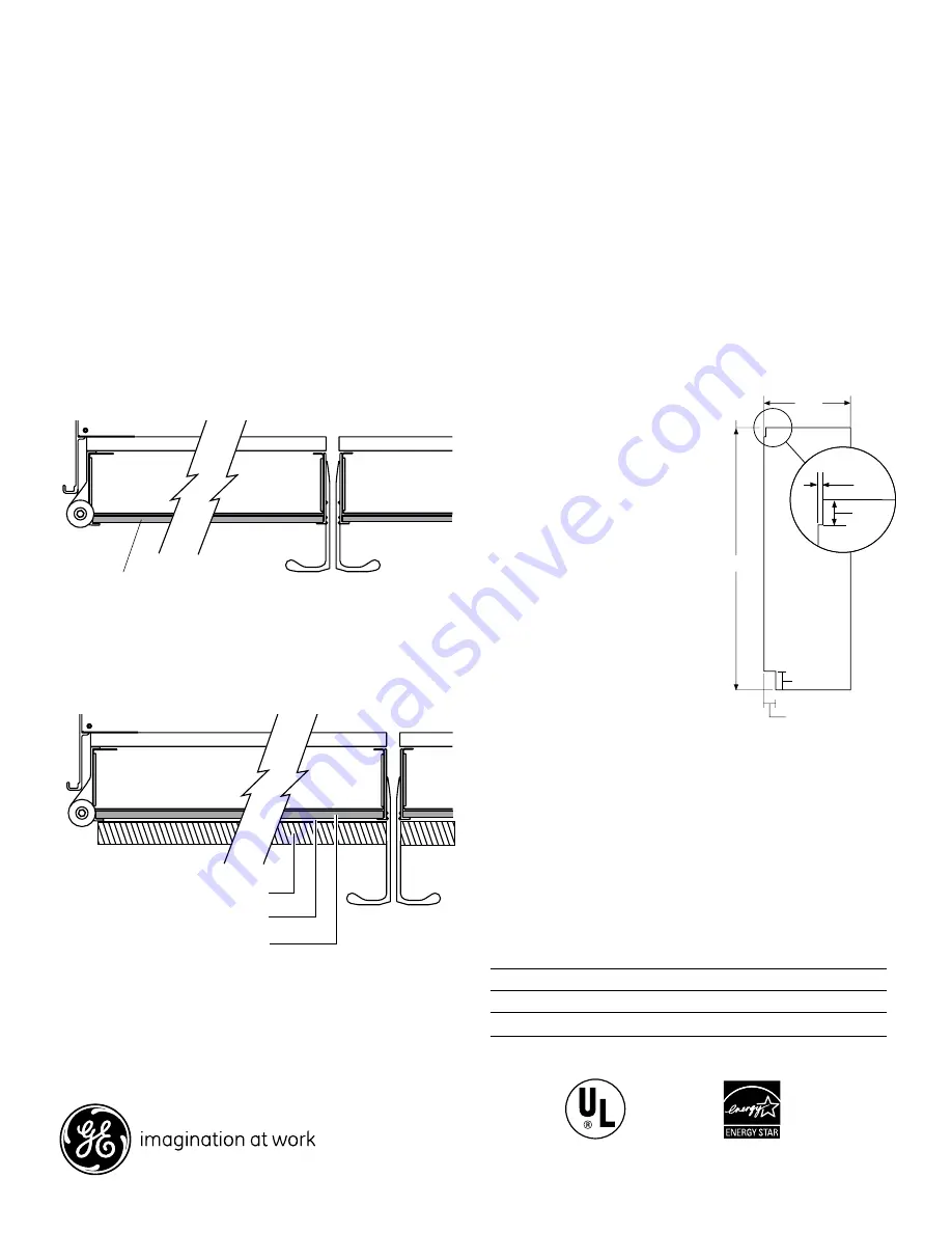 GE MonogramZISW/B360DX Dimensions And Installation Information Download Page 2