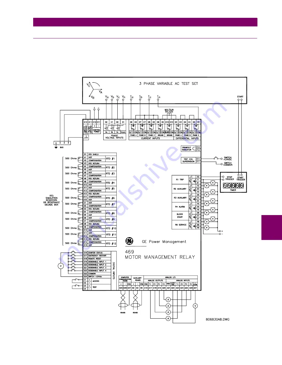 GE MOTOR MANAGEMENT RELAY 469 Скачать руководство пользователя страница 241