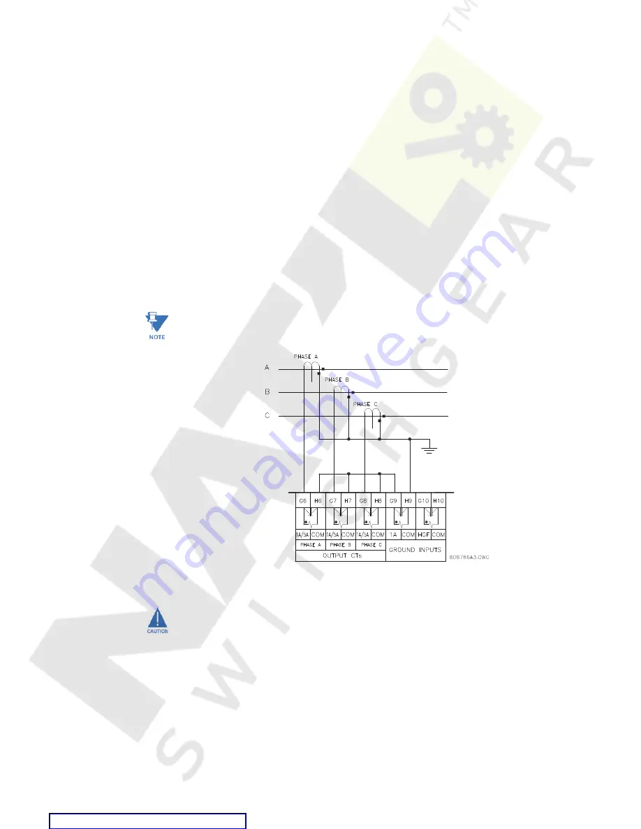 GE Multilin 489 Instruction Manual Download Page 54