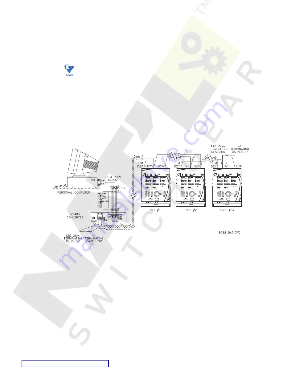 GE Multilin 489 Instruction Manual Download Page 60