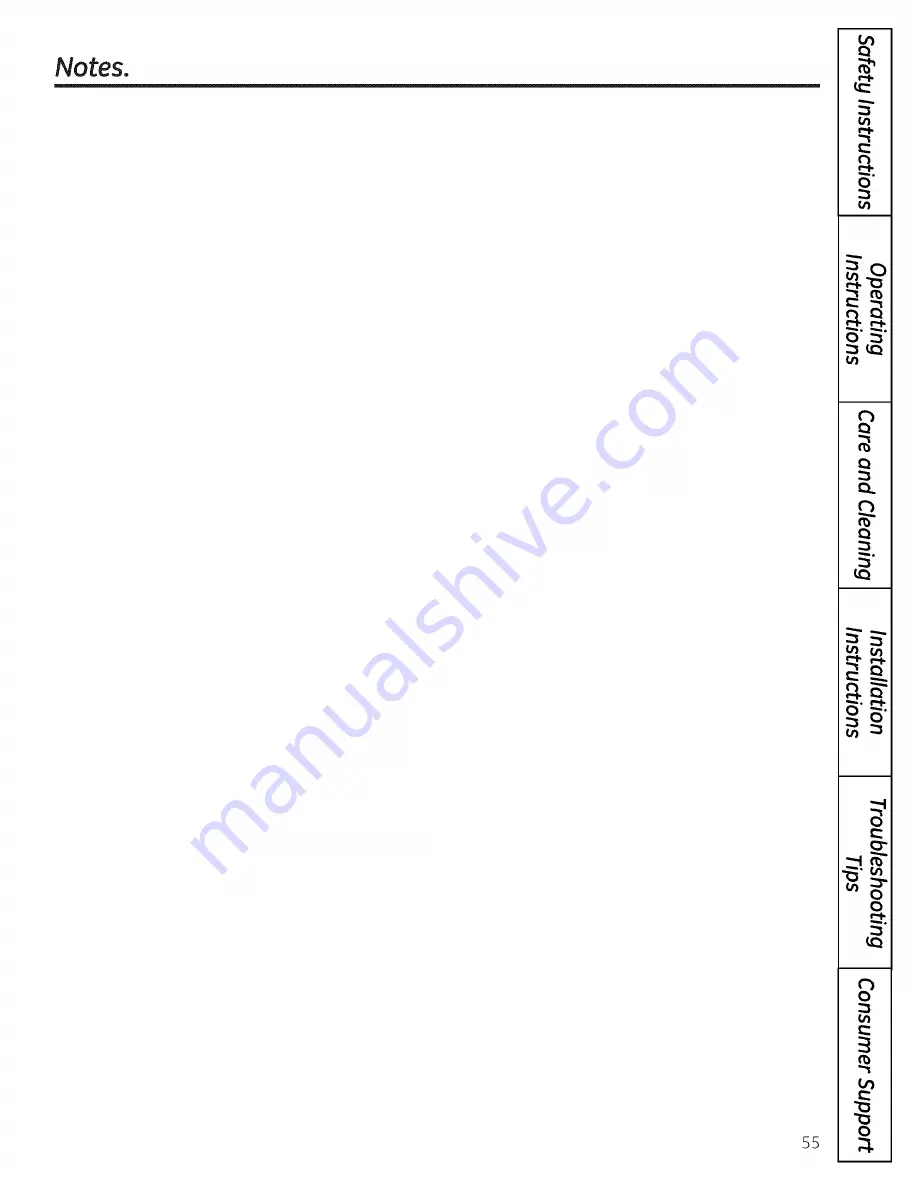 GE P2B912 Owner'S Manual And Installation Instructions Download Page 55