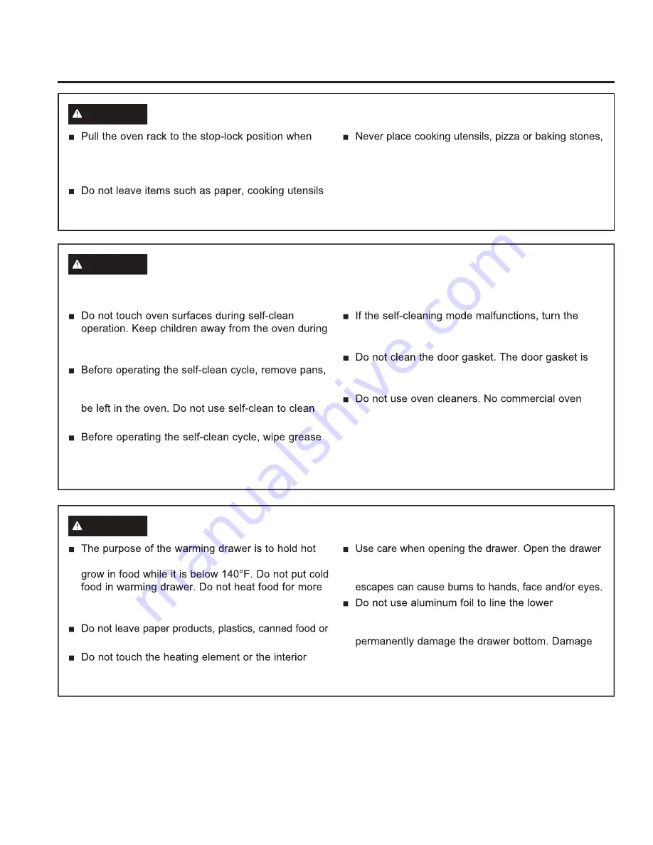 GE PCHS920 Owner'S Manual Download Page 6