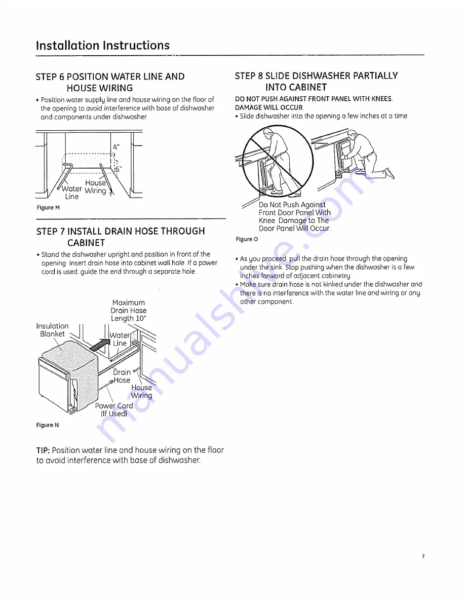 GE PDW1800N00BB Installation Instructions Manual Download Page 7