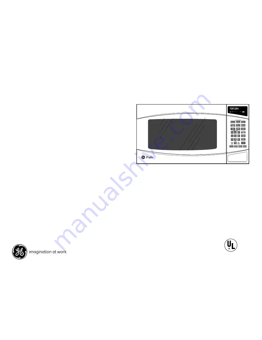 GE PEM31DMWW - Profile Spacemaker II-Countertop Microwave Oven Dimensions And Installation Information Download Page 2