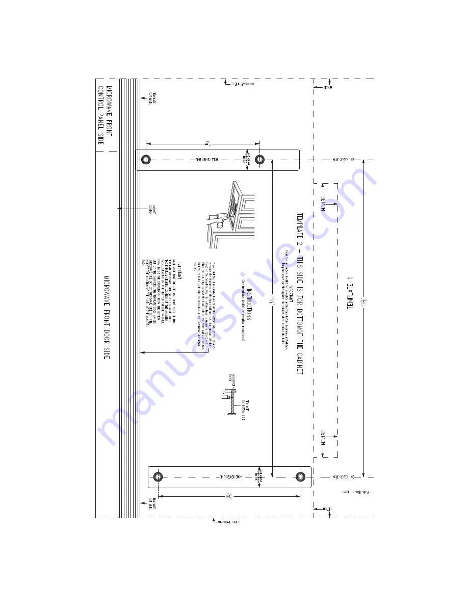 GE PEM31SFSS Installation Template Download Page 1