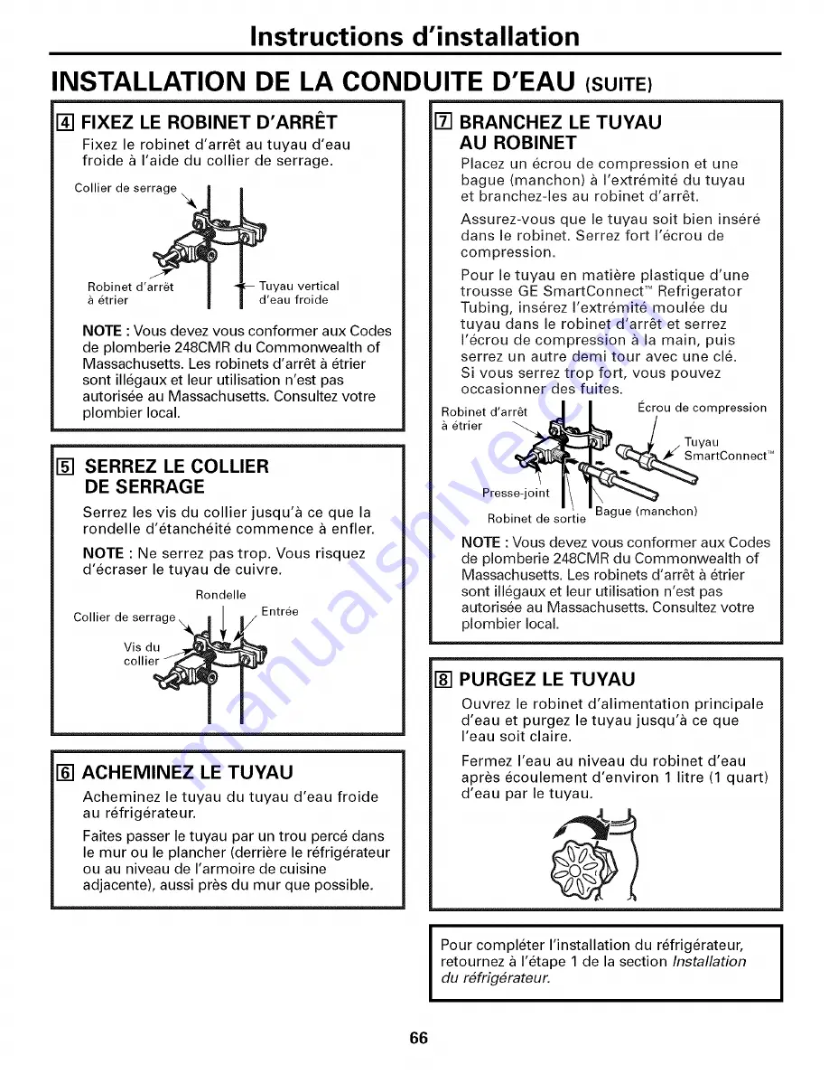 GE PFSS6PKWASS and Owner'S Manual And Installation Instructions Download Page 66