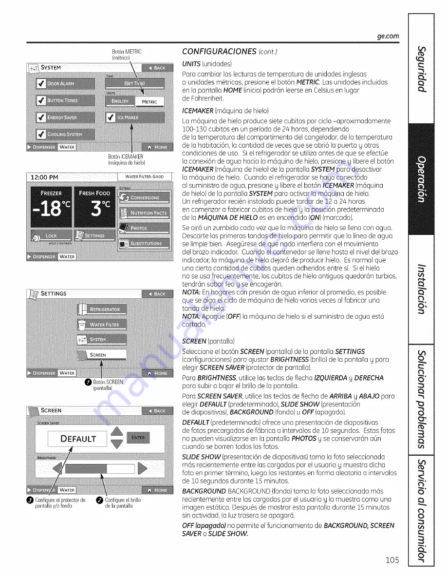 GE PFSS6PKXASS and Скачать руководство пользователя страница 105