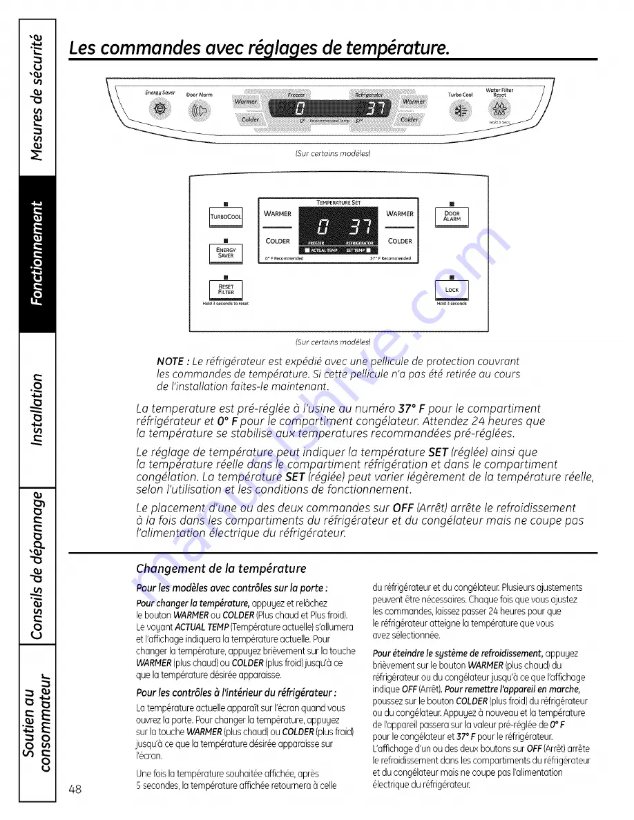 GE PFSW2MIXASS and Скачать руководство пользователя страница 48