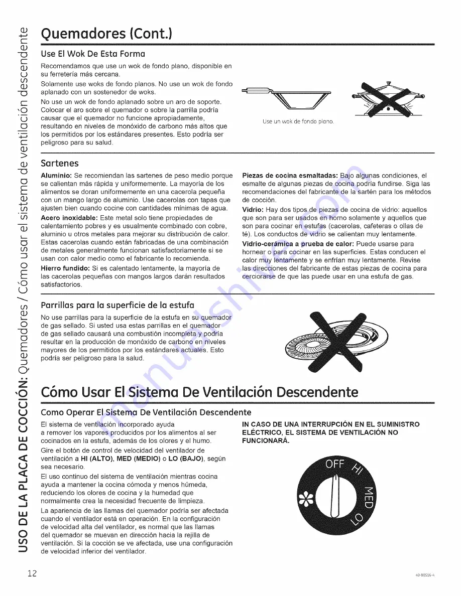 GE PGP9830 Owner'S Manual & Installation Instructions Download Page 48