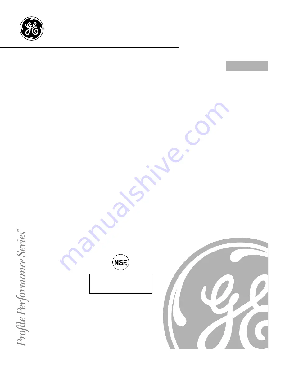 GE PNRV18ZCC01 Owner'S Manual Download Page 1