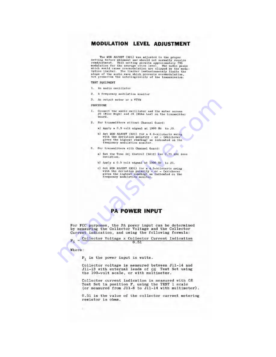 GE Porta Mobil LBI-3480H Maintenance Manual Download Page 23