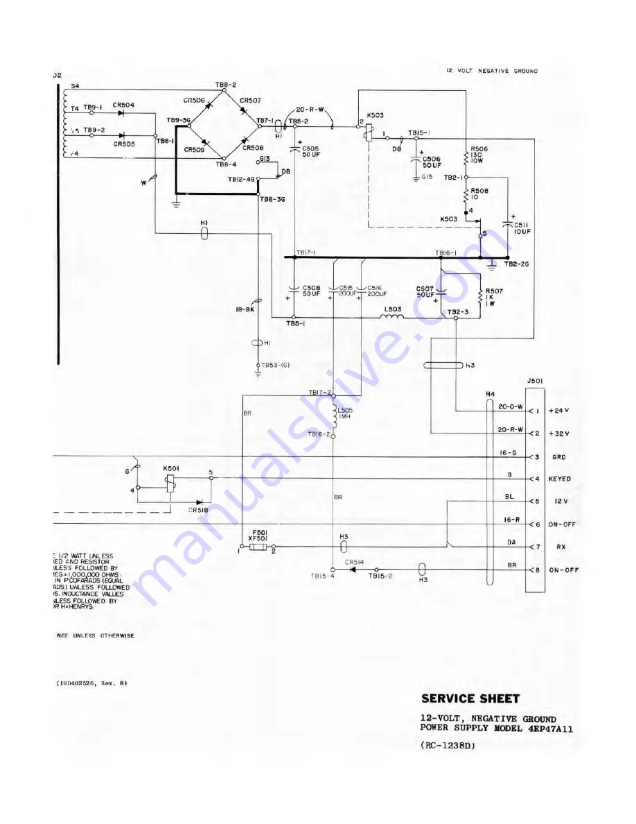 GE Porta Mobil LBI-3480H Maintenance Manual Download Page 98