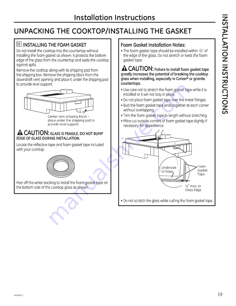 GE PP9830 Owners Manual And Installation Manual Download Page 19