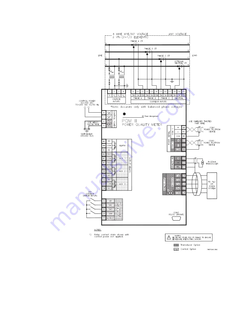 GE PQM II Instruction Manual Download Page 35