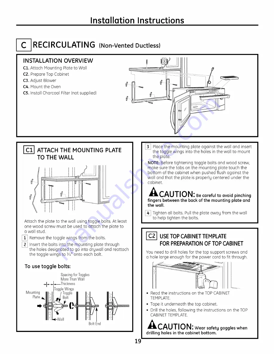 GE Profile Advantium PSA1200 Скачать руководство пользователя страница 19