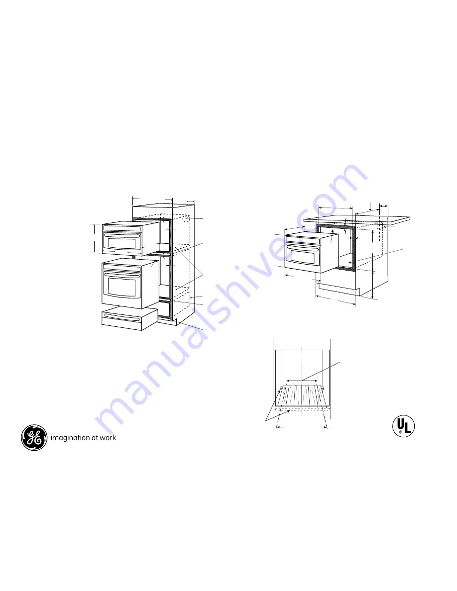 GE Profile Advantium PSB9120SF Dimension Manual Download Page 1