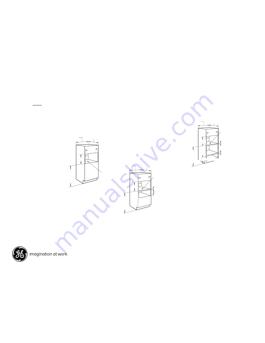 GE Profile Advantium PSB9120SF Dimension Manual Download Page 2