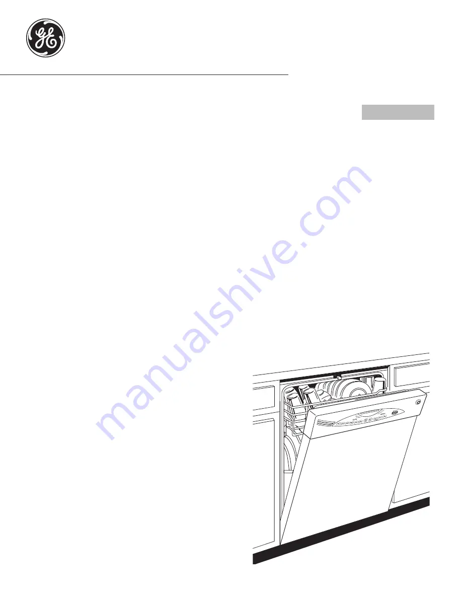 GE Profile GDT580SMF2ES Owner'S Manual Download Page 1