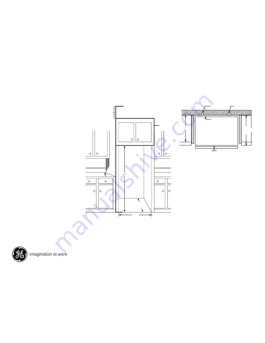 GE Profile GSCF3PGX Dimensions And Installation Information Download Page 2