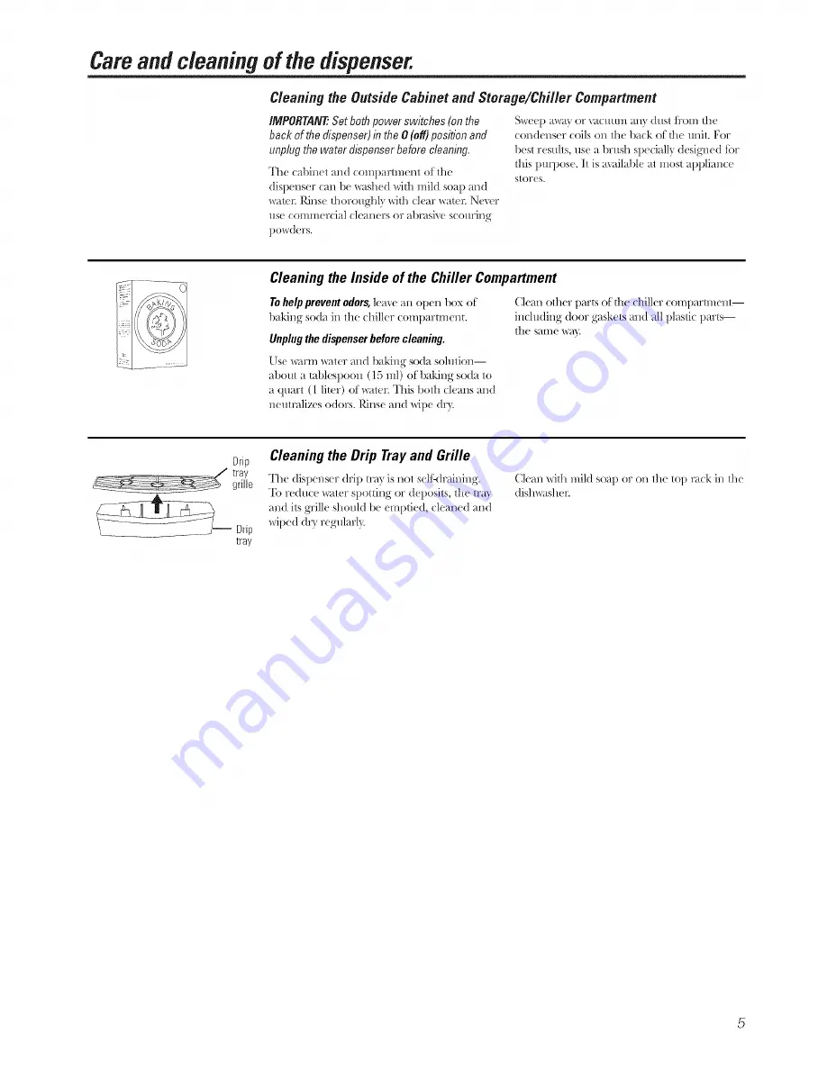 GE Profile GXCF25FBS Owner'S Manual Download Page 5