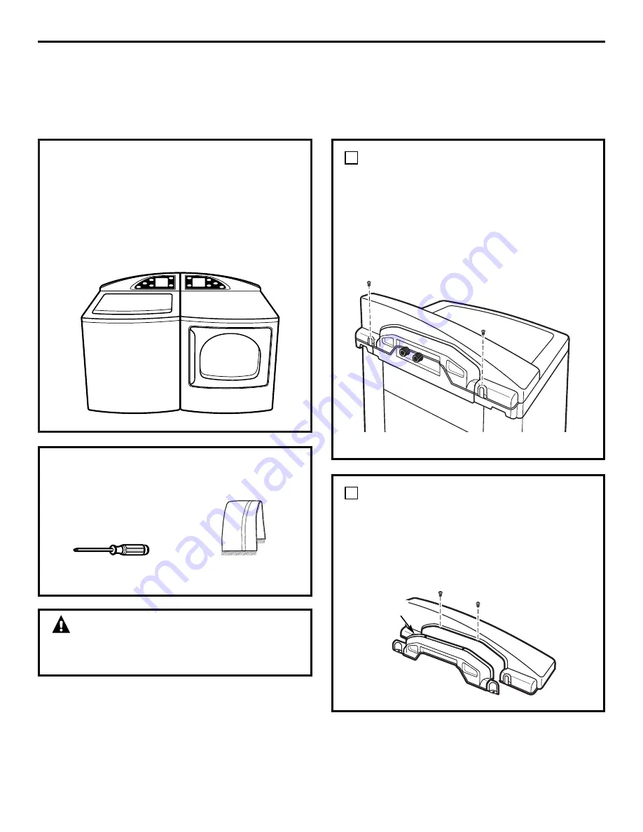 GE Profile Harmony WPGT9350C Owner'S Manual And Installation Instructions Download Page 59