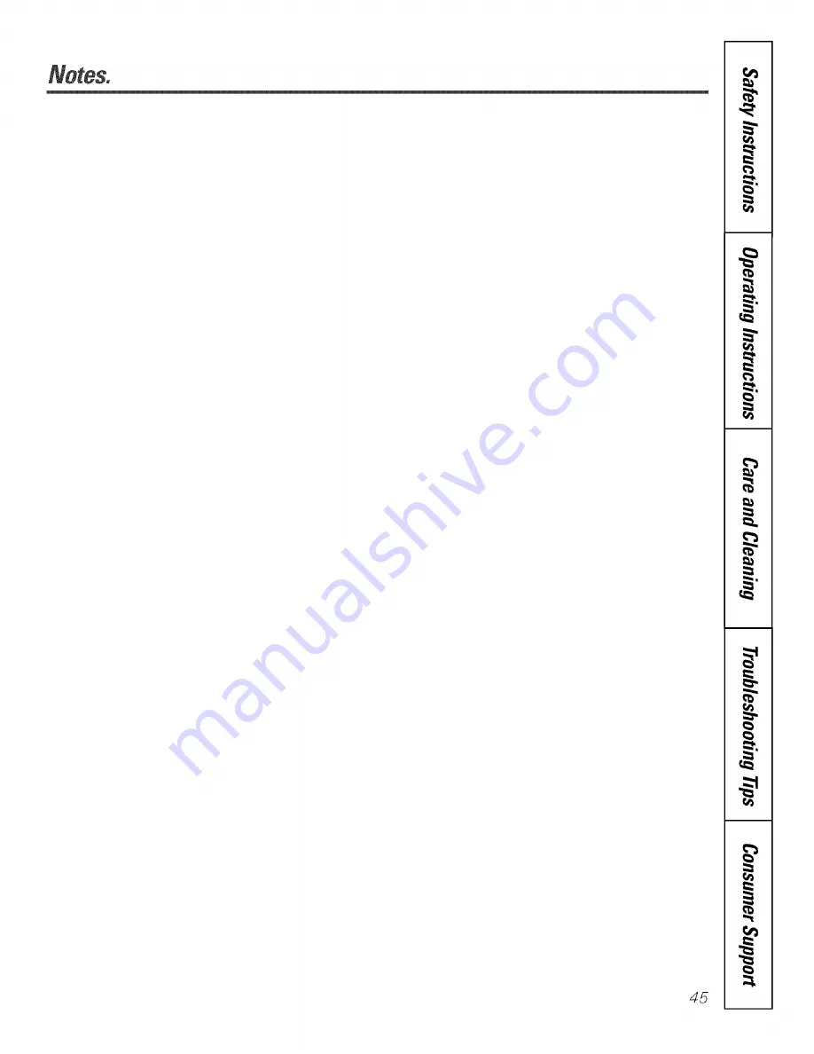 GE Profile JB910 Owner'S Manual Download Page 45