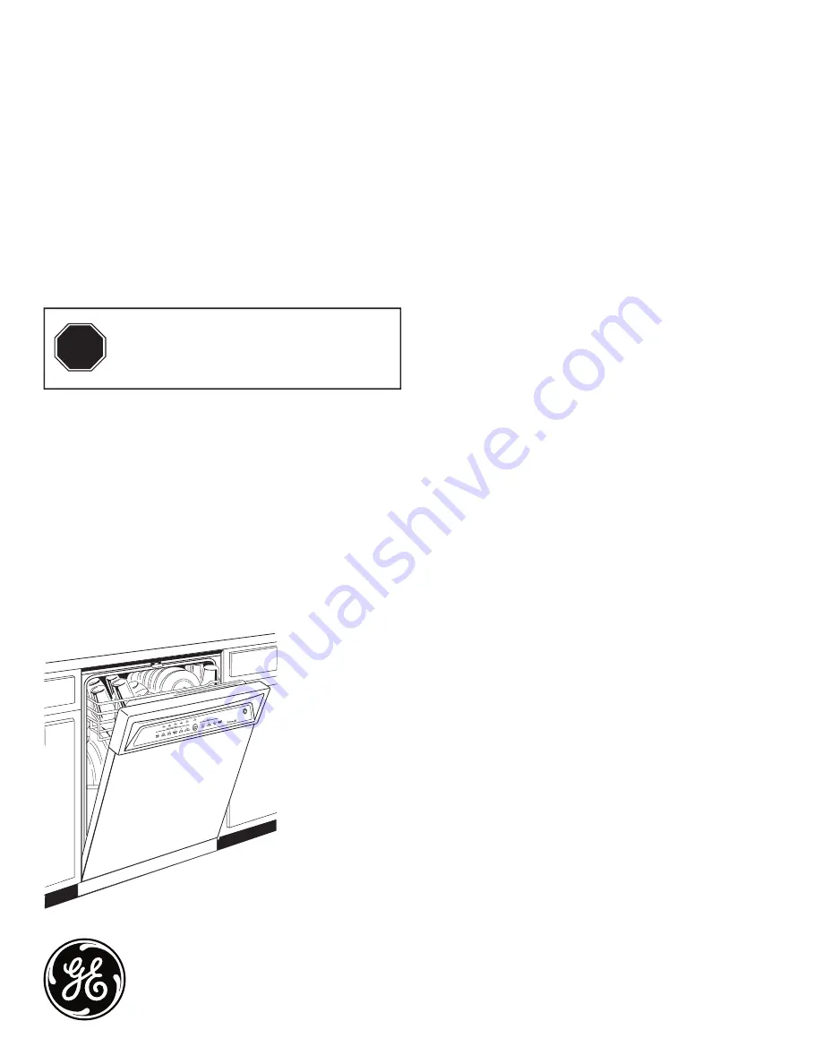 GE Profile PDW7300N Installation Instructions Manual Download Page 1