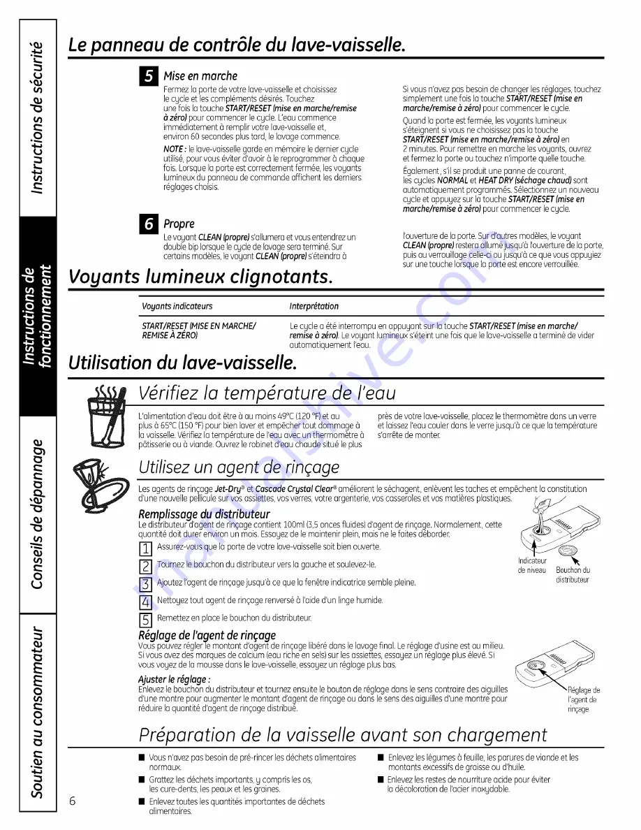 GE Profile PDW7800PCC Owner'S Manual Download Page 22