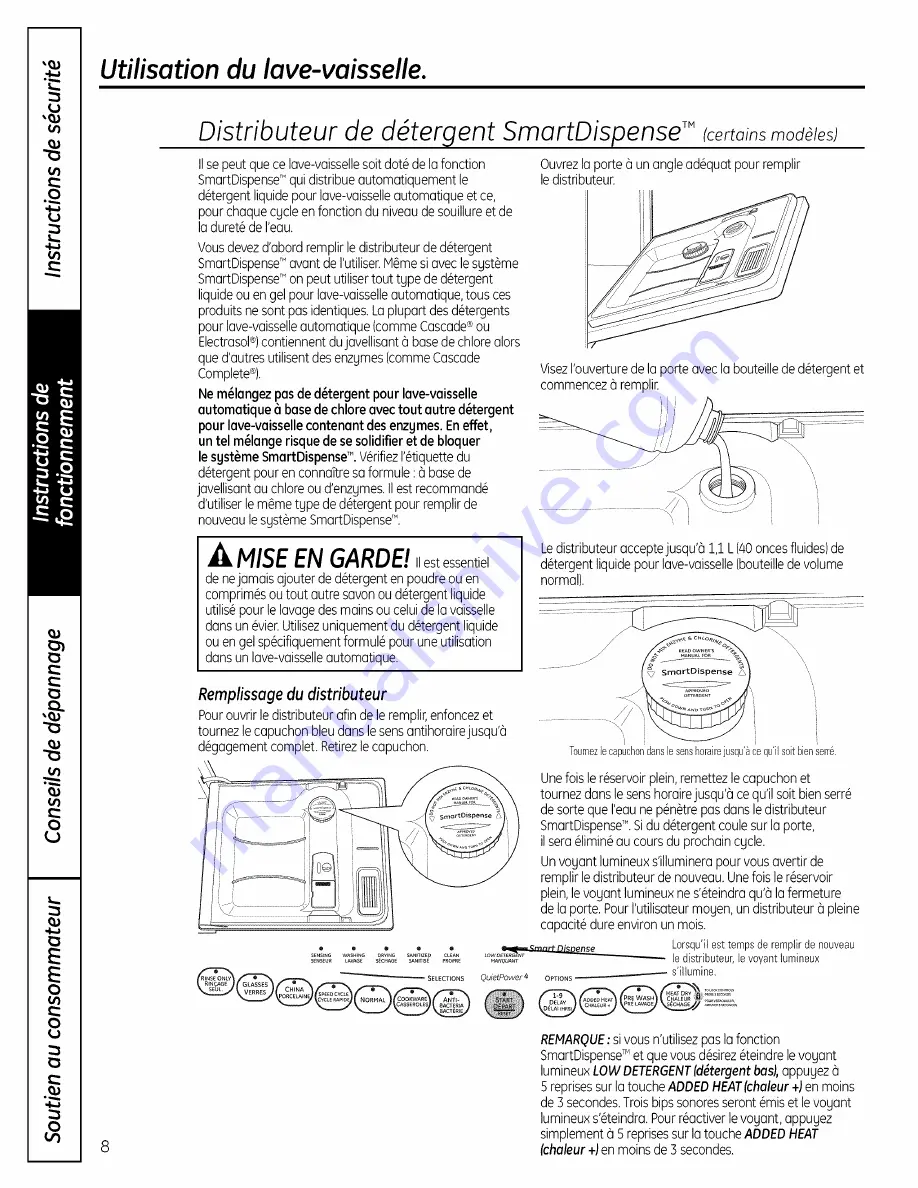 GE Profile PDW7800PCC Owner'S Manual Download Page 24