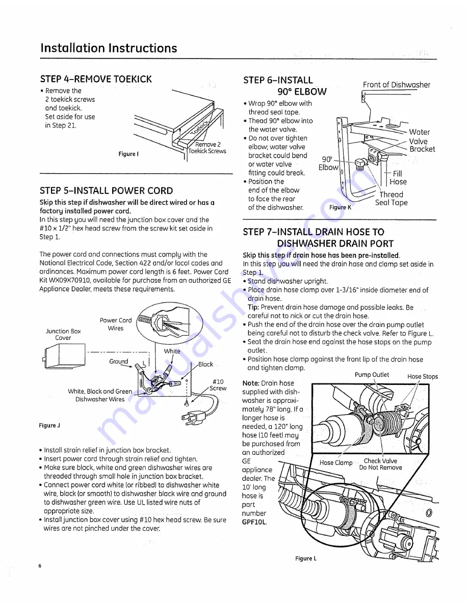 GE Profile PDW7900P Скачать руководство пользователя страница 6