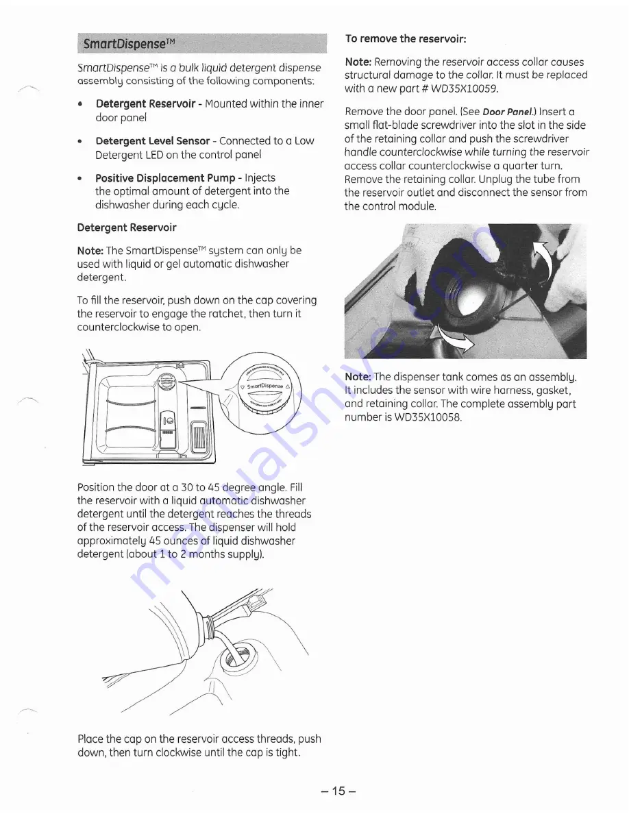 GE Profile PDW8900 Series Technical Service Manual Download Page 14