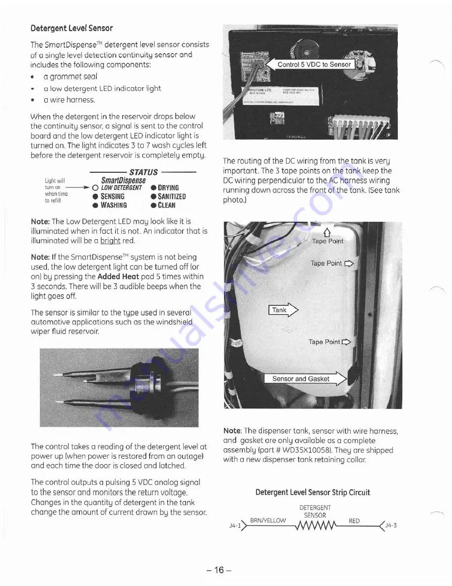 GE Profile PDW8900 Series Technical Service Manual Download Page 15